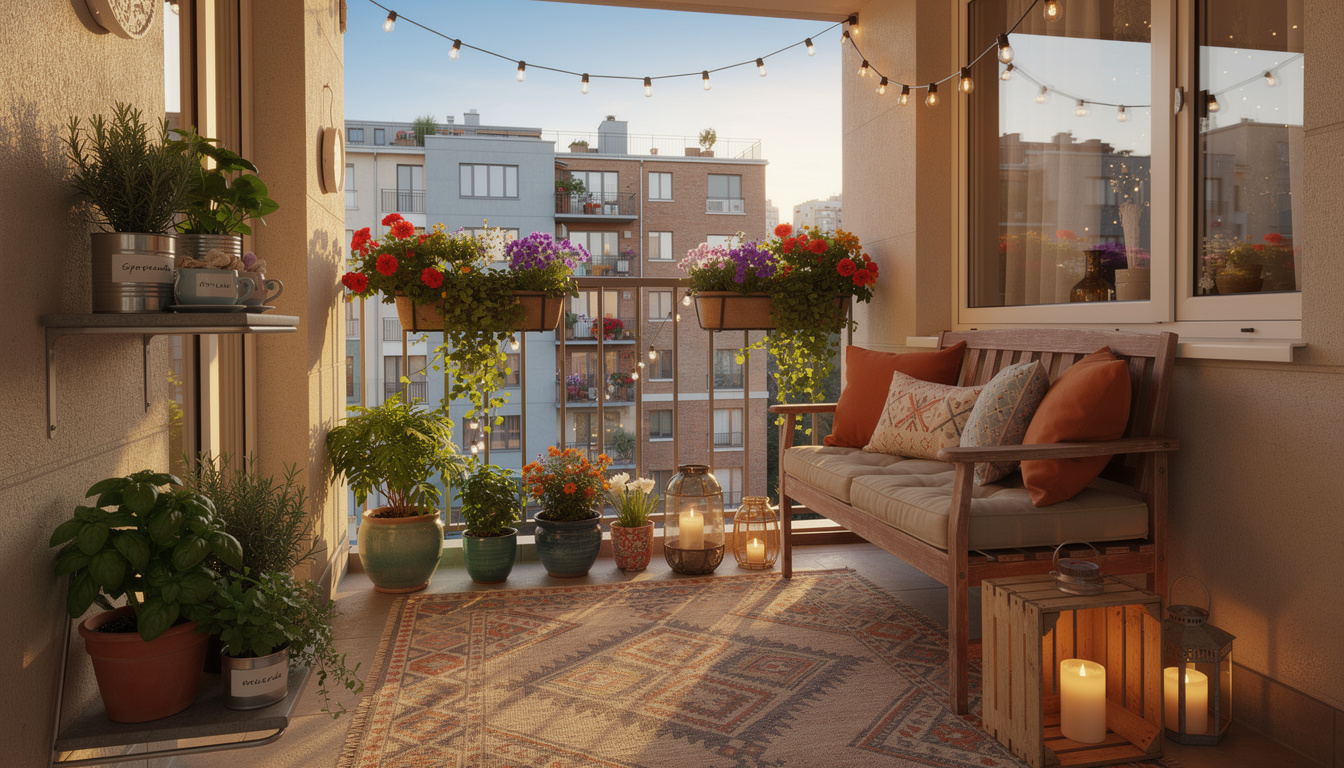 découvrez des idées originales et créatives pour transformer votre balcon en ville en un espace convivial et agréable, plein de vie et de charme.